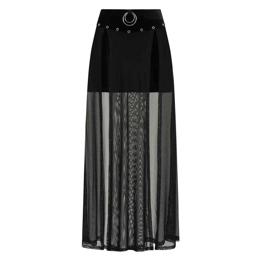 Banned - Obsidian Lange rok - Zwart